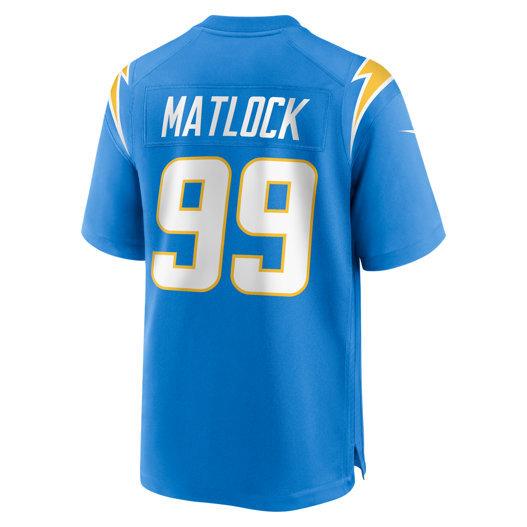 Los Angeles Chargers Scott Matlock Nike Powder Blue Team Game Jersey