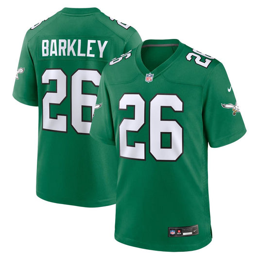 Philadelphia Eagles Saquon Barkley Nike Kelly Green Alternate Game Jersey