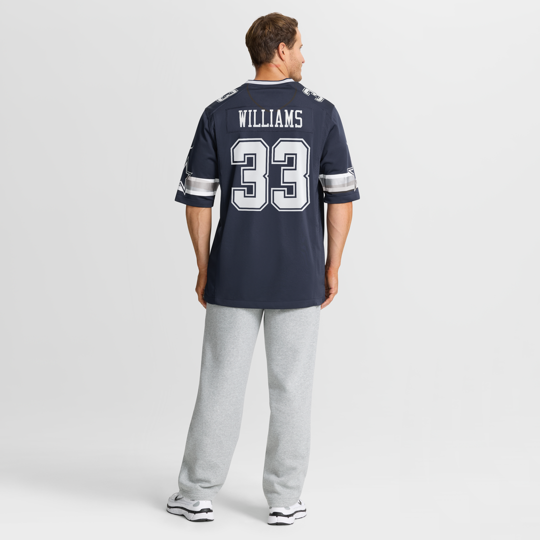 Dallas Cowboys Javonte Williams Nike Navy Team Game Jersey