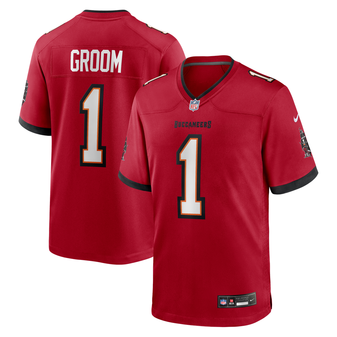 Tampa Bay Buccaneers Number 1 Groom Nike Red Game Jersey
