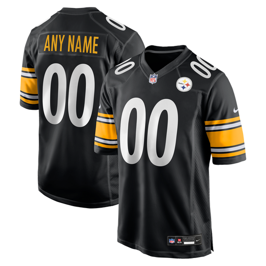 Pittsburgh Steelers Nike Black Custom Game Jersey