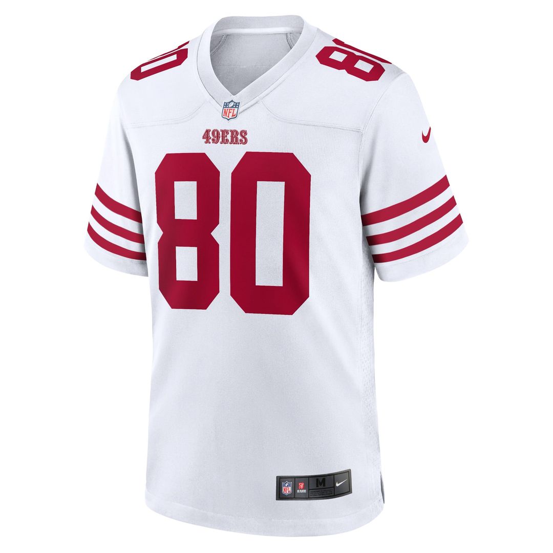 San Francisco 49ers Jerry Rice Nike White Retired Player Game Jersey
