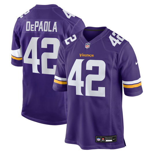 Minnesota Vikings Andrew DePaola Nike Purple Game Jersey