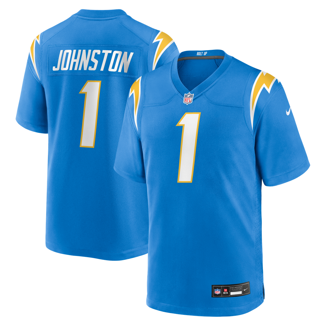 Los Angeles Chargers Quentin Johnston Nike Navy Alternate Super Chargers Game Player Jersey