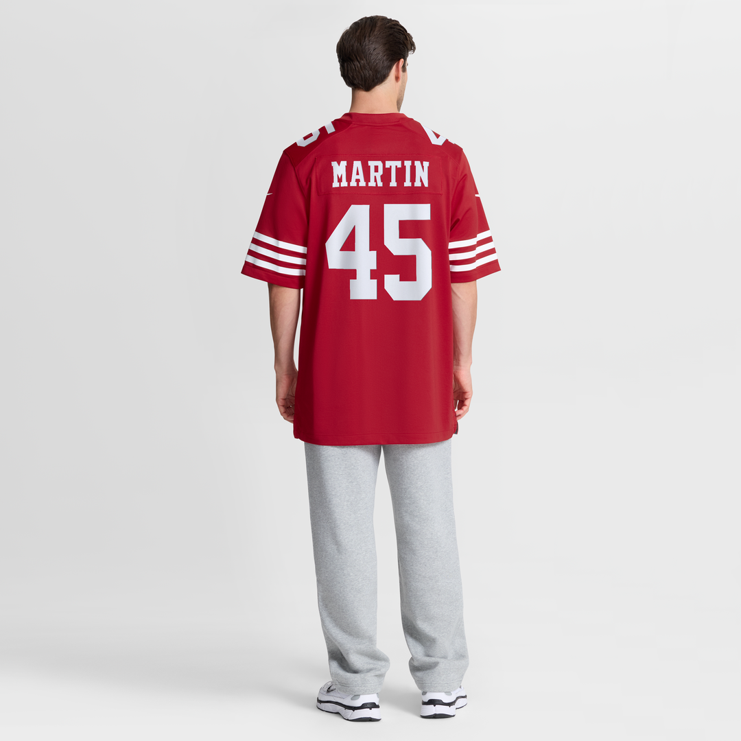 San Francisco 49ers Nick Martin Nike Scarlet Team Game Jersey