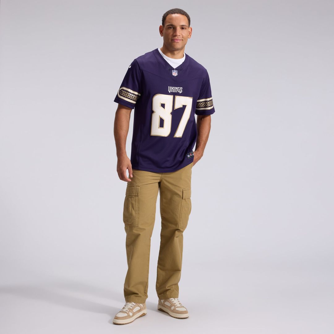 Minnesota Vikings T.J. Hockenson Nike Purple 2026 Rivalries Collection Stitched Limited Jersey