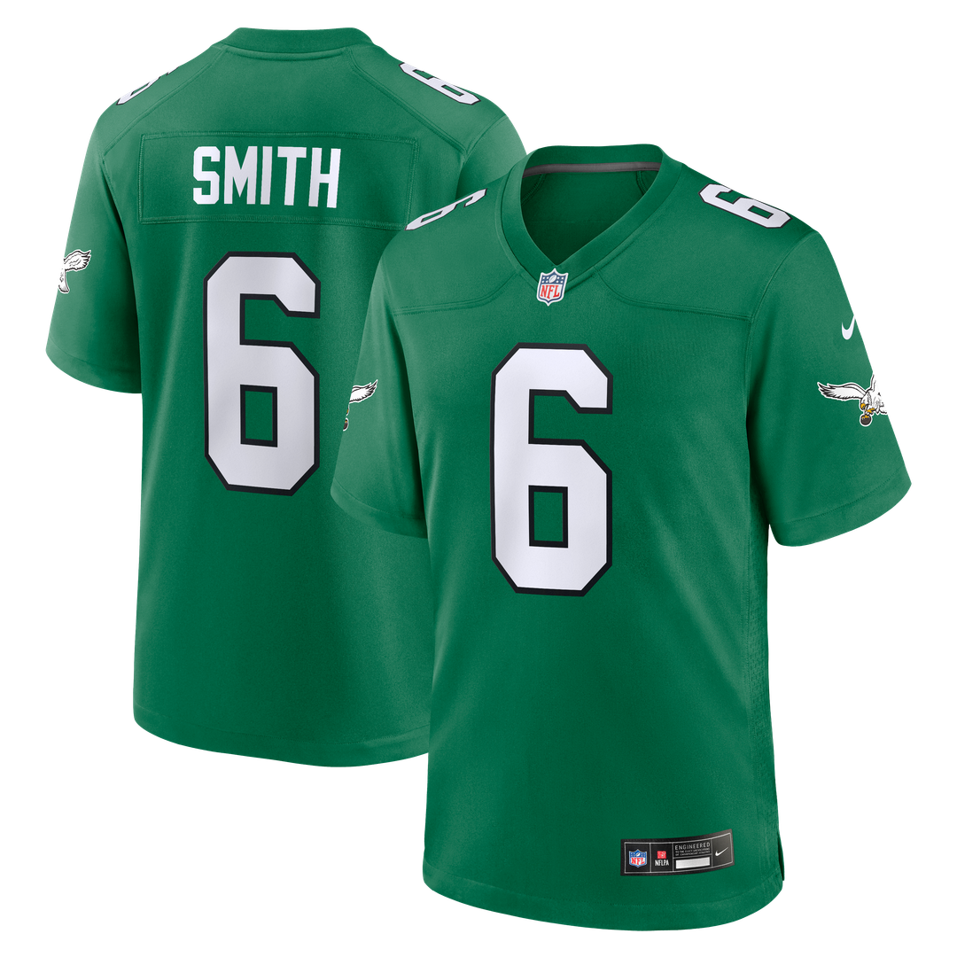 Philadelphia Eagles DeVonta Smith Nike Kelly Green Alternate Game Player Jersey