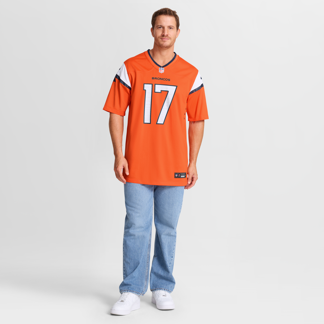Denver Broncos Jaylen Waddle Nike Orange Game Jersey