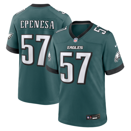 Philadelphia Eagles A.J. Epenesa Nike Midnight Green Team Game Jersey
