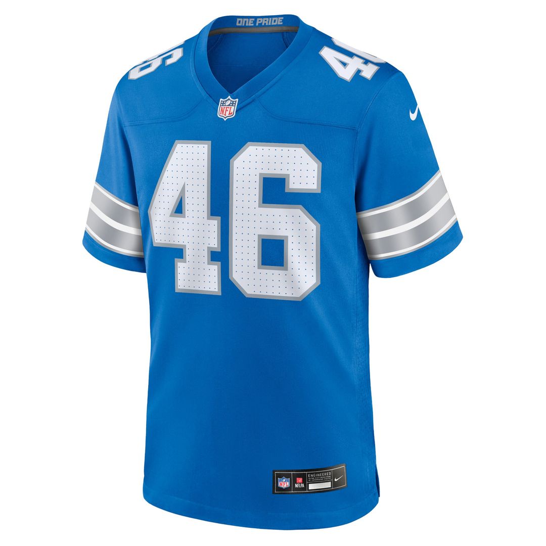 Detroit Lions Jack Campbell Nike White White Game Jersey
