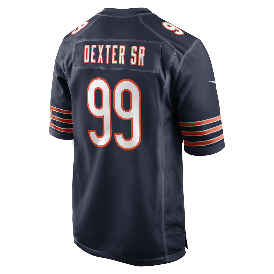 Chicago Bears Gervon Dexter Sr. Nike Navy Game Jersey