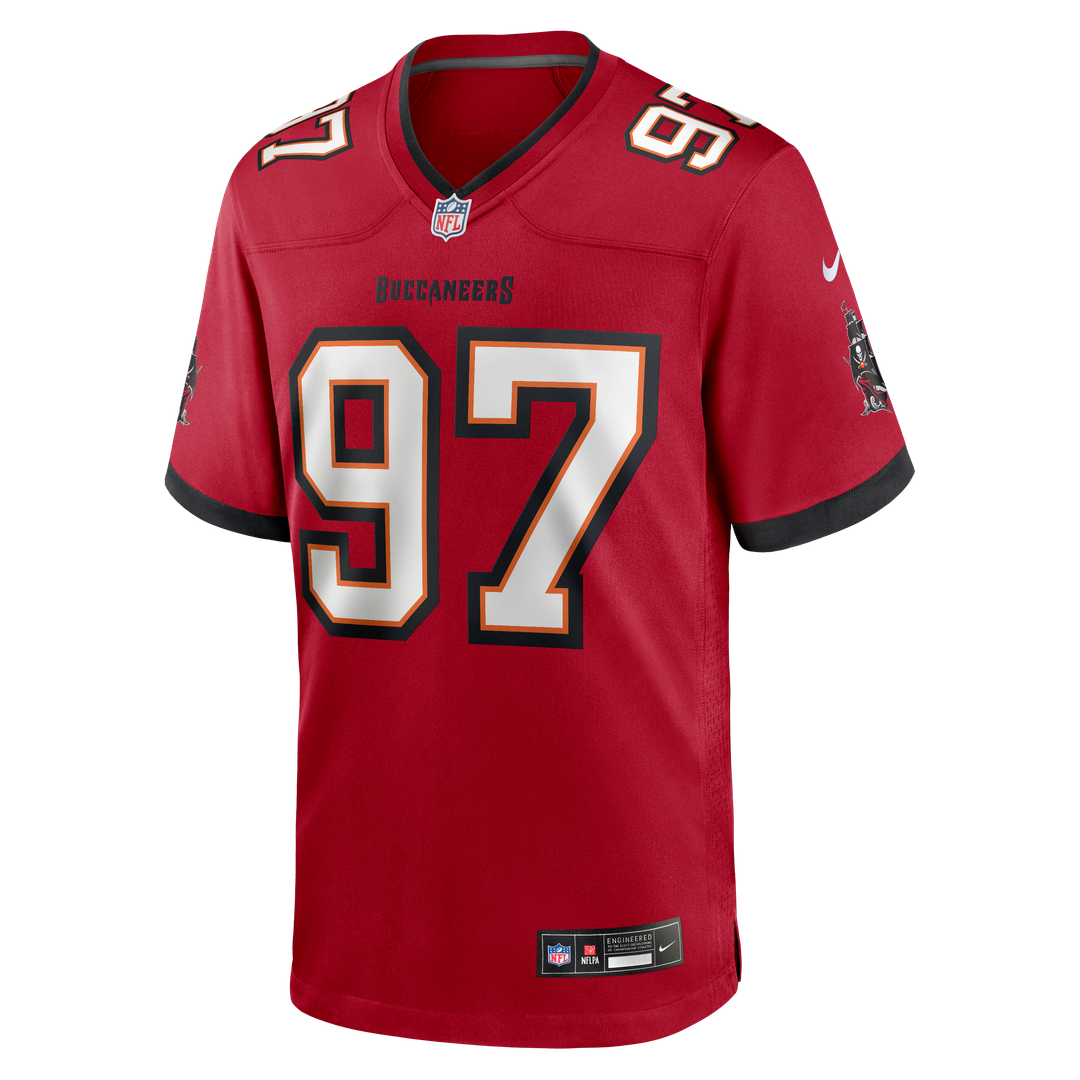 Tampa Bay Buccaneers Al-Quadin Muhammad Nike Red Team Game Jersey