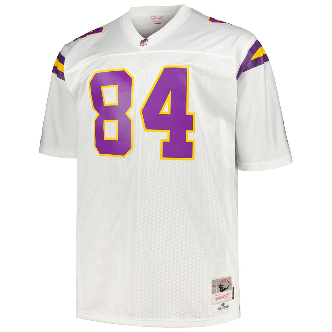 Minnesota Vikings Randy Moss Mitchell & Ness Purple Big & Tall 1998 Retired Player Replica Jersey