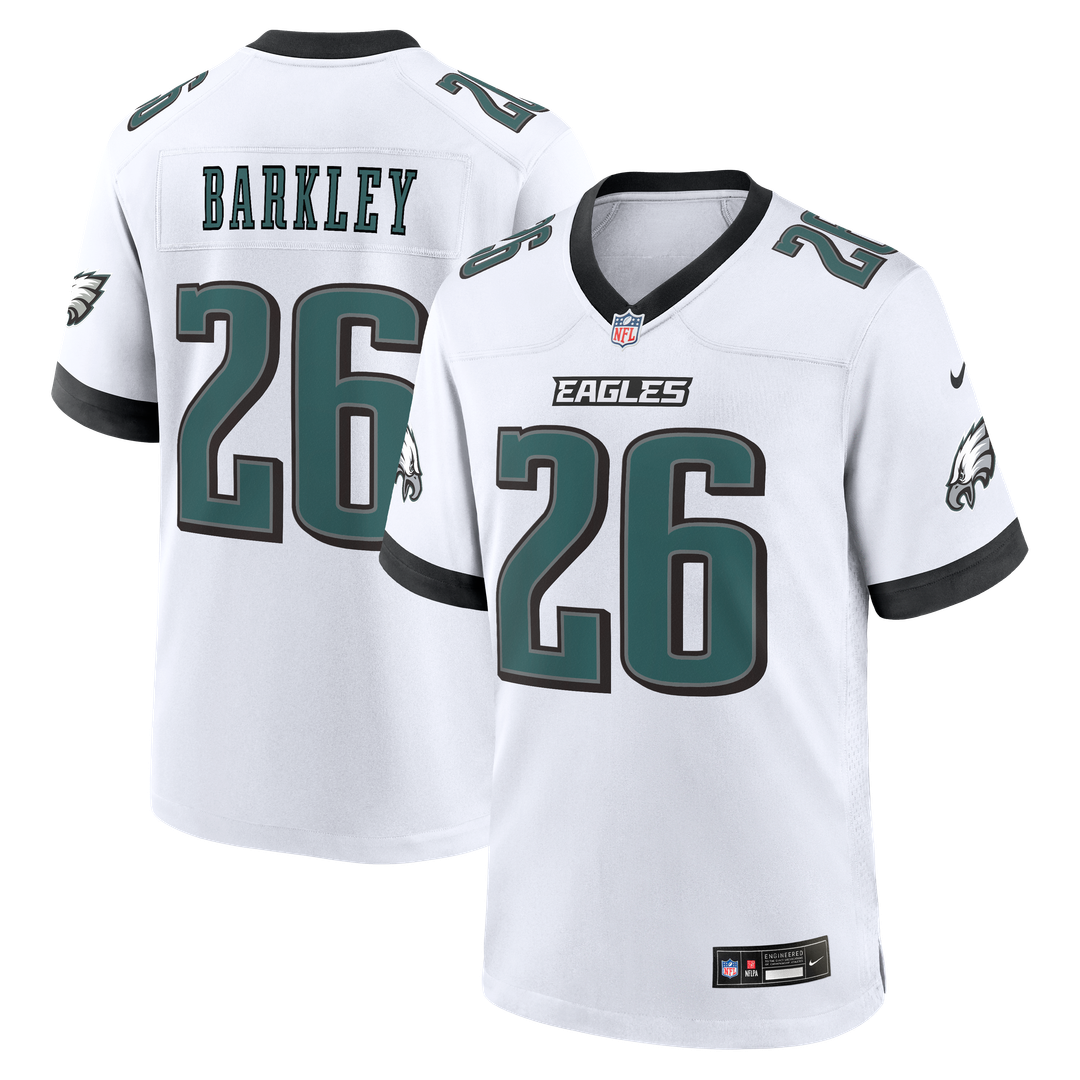 Philadelphia Eagles Saquon Barkley Nike Black Alternate Game Jersey