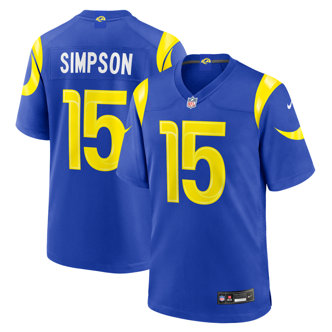 Los Angeles Rams Ty Simpson Nike Royal Team Game Jersey