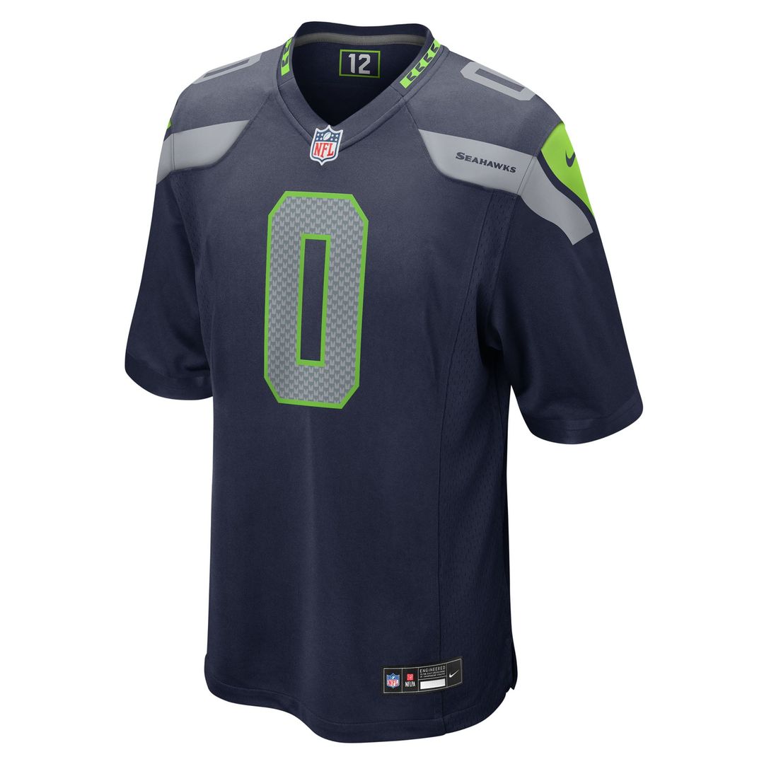 Seattle Seahawks DeMarcus Lawrence Nike College Navy Team Game Jersey