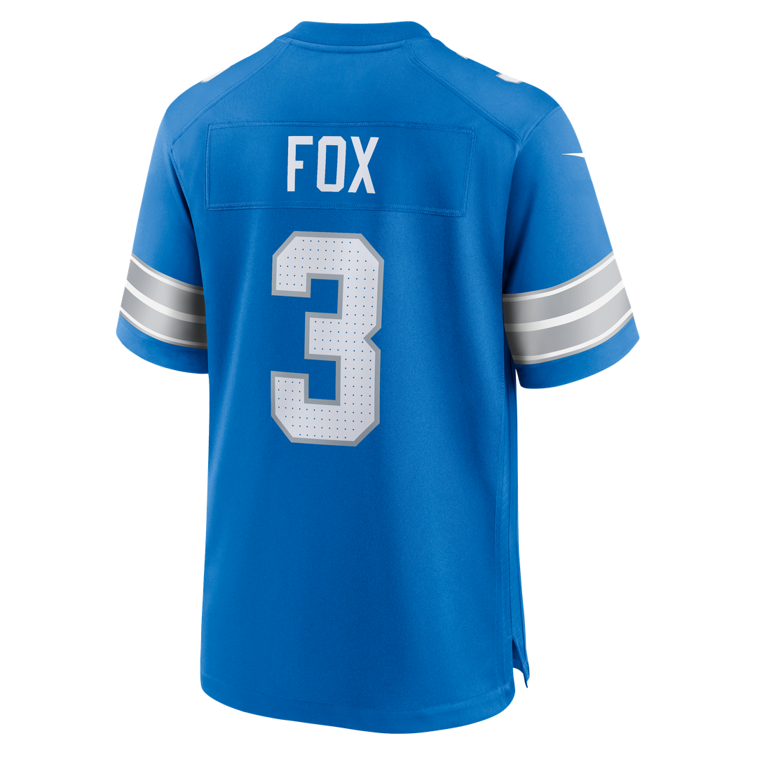 Detroit Lions Jack Fox Nike Blue Team Game Jersey