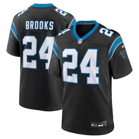 Carolina Panthers Jonathon Brooks Nike Black Game Jersey