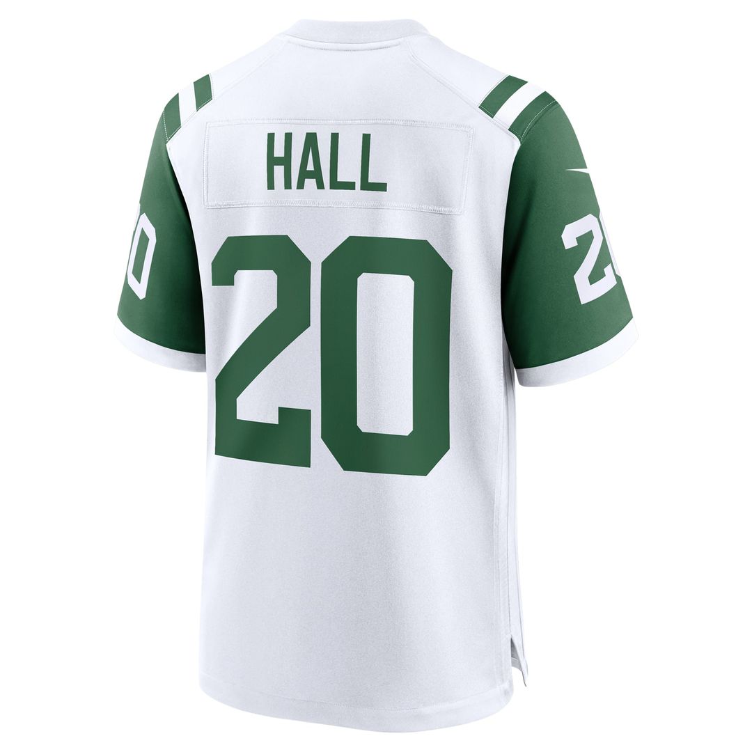 New York Jets Breece Hall Nike White Classic Alternate Game Jersey