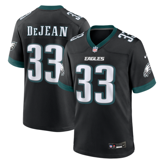 Philadelphia Eagles Cooper DeJean Nike Black Alternate Game Jersey