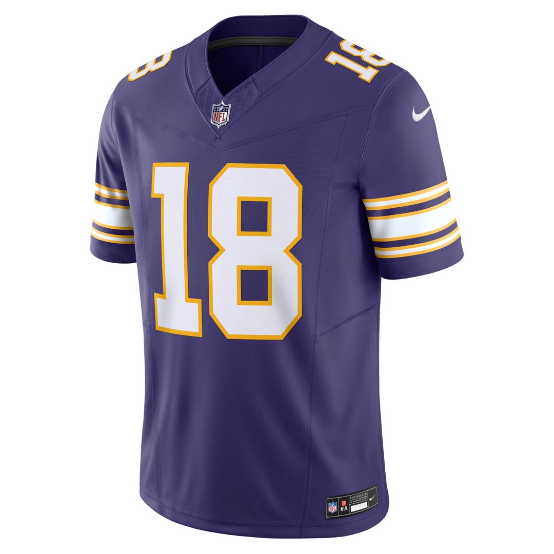 Minnesota Vikings Justin Jefferson Nike White Vapor F.U.S.E. Limited Jersey