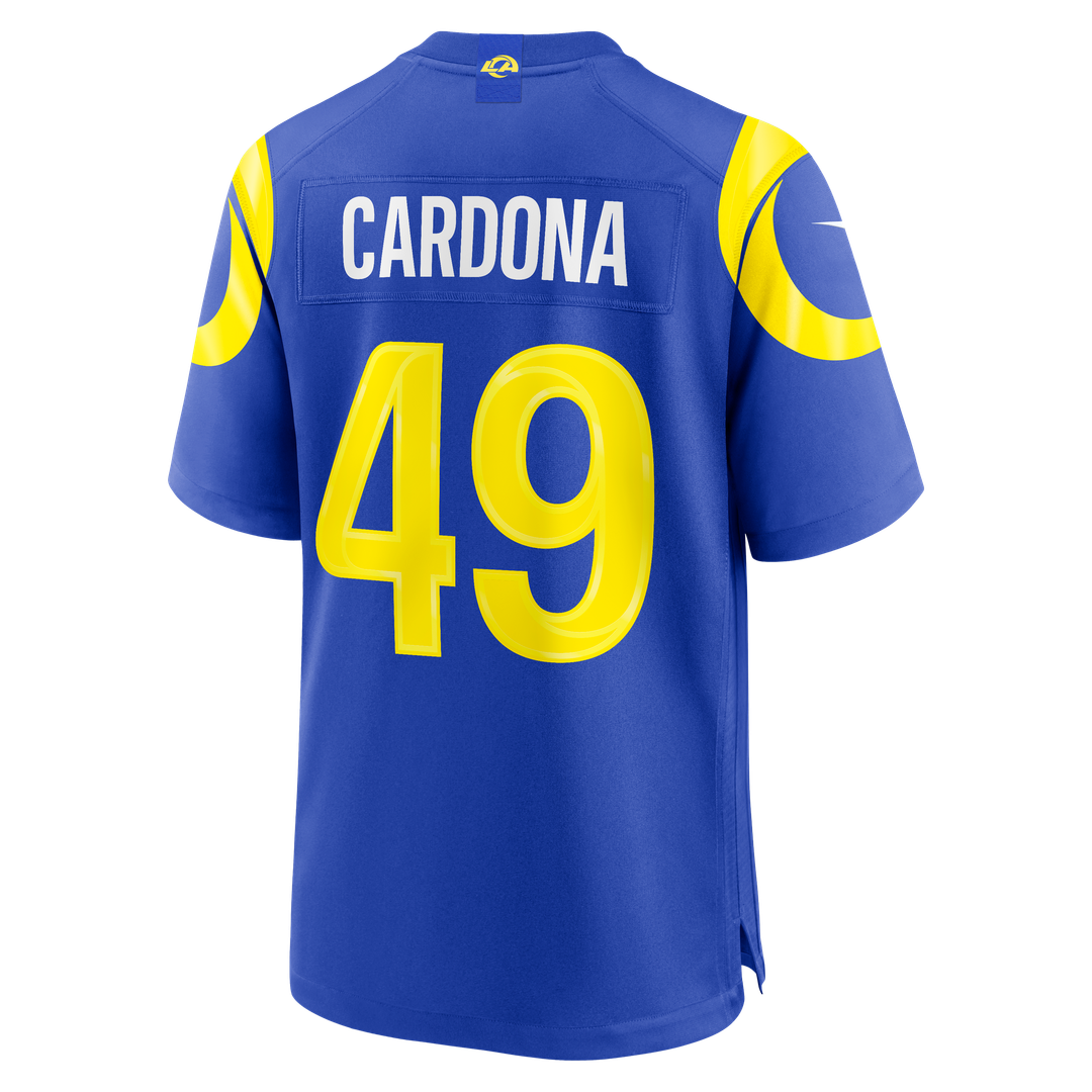 Los Angeles Rams Joe Cardona Nike Royal Team Game Jersey