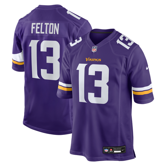 Minnesota Vikings Tai Felton Nike Purple Team Game Jersey
