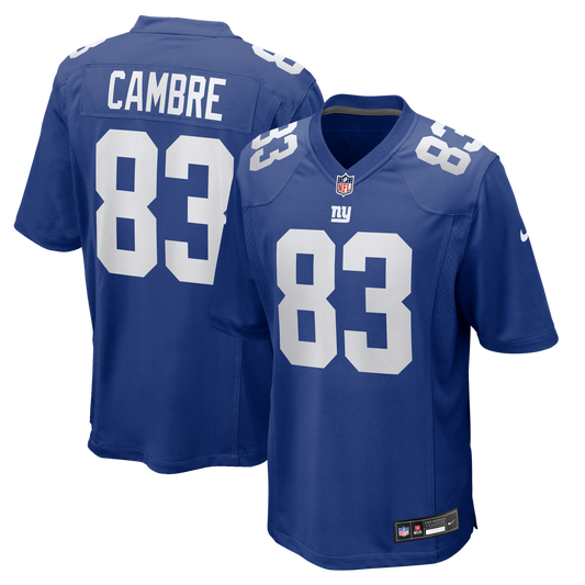 New York Giants Dalen Cambre Nike Royal Team Game Jersey