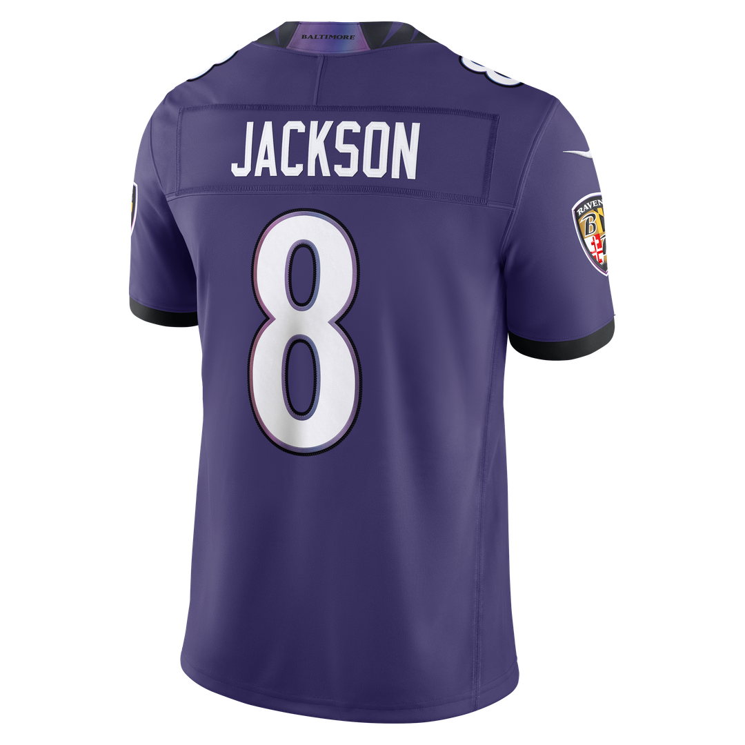 Baltimore Ravens Lamar Jackson Nike White Vapor F.U.S.E. Stitched Limited Jersey