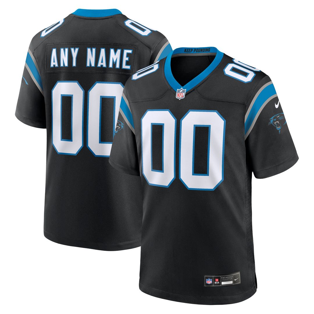 Carolina Panthers Nike Blue Alternate Custom Game Jersey