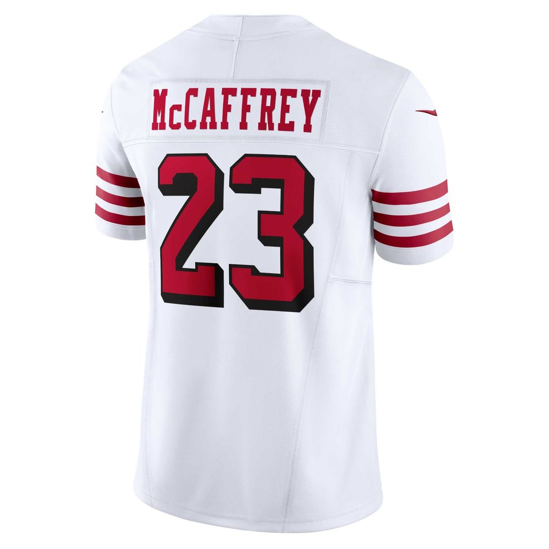 San Francisco 49ers Christian McCaffrey Nike Scarlet Vapor F.U.S.E. Limited Jersey