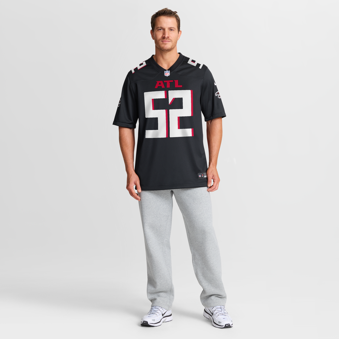 Atlanta Falcons Jovaughn Gwyn Nike Black Team Game Jersey