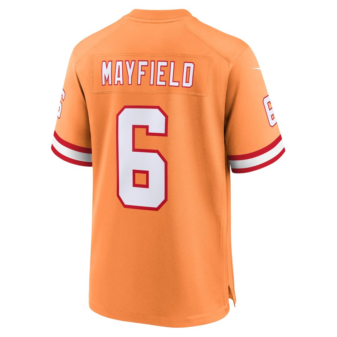Tampa Bay Buccaneers Baker Mayfield Nike Pewter Alternate Game Player Jersey