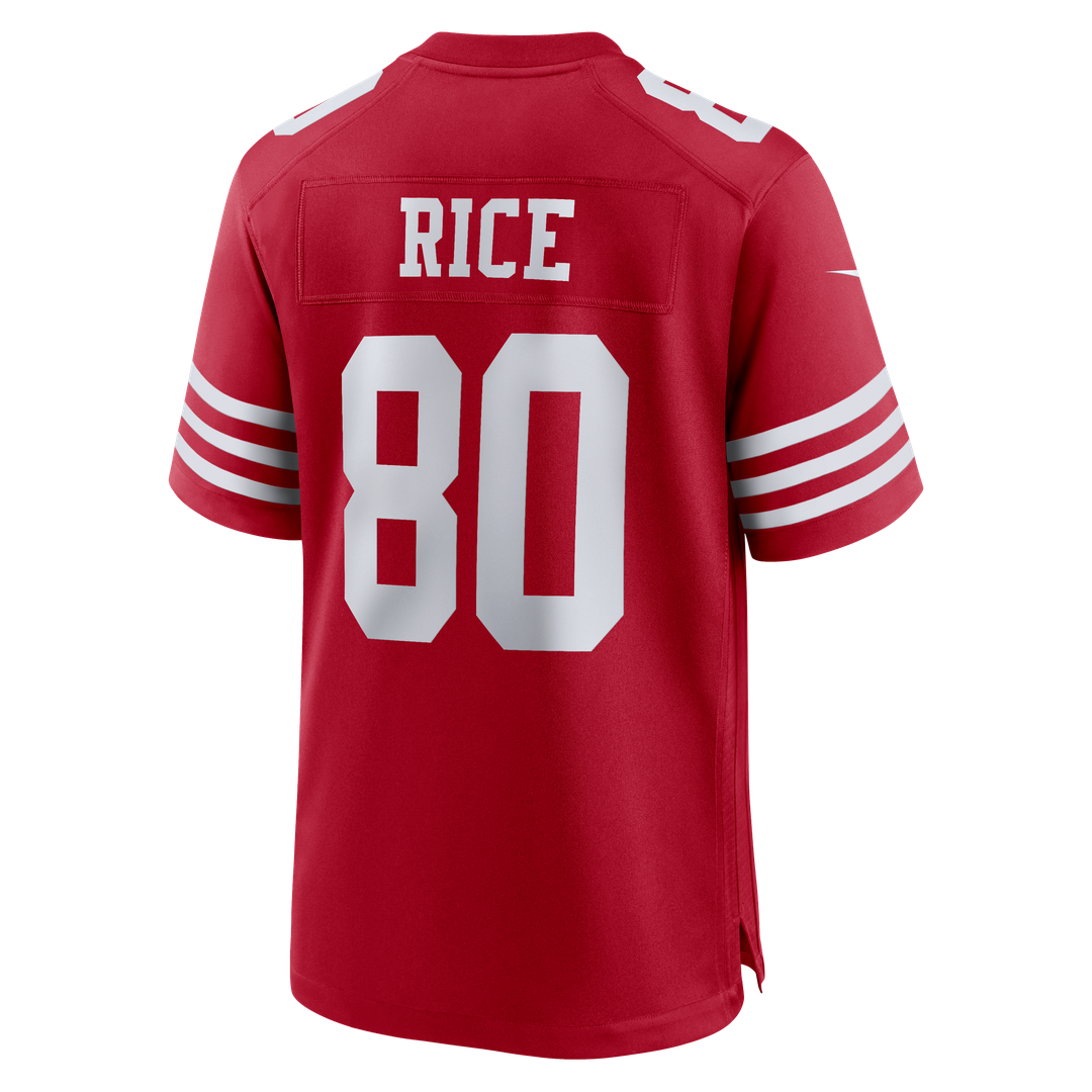 San Francisco 49ers Jerry Rice Nike Scarlet Retired Game Player Jersey