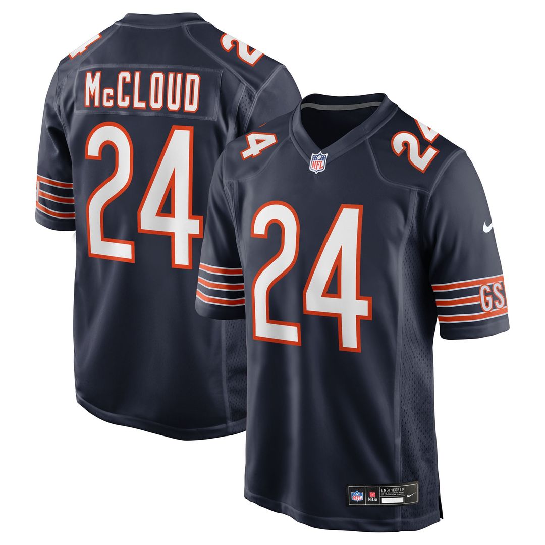 Chicago Bears Nick McCloud Nike Navy Team Game Jersey