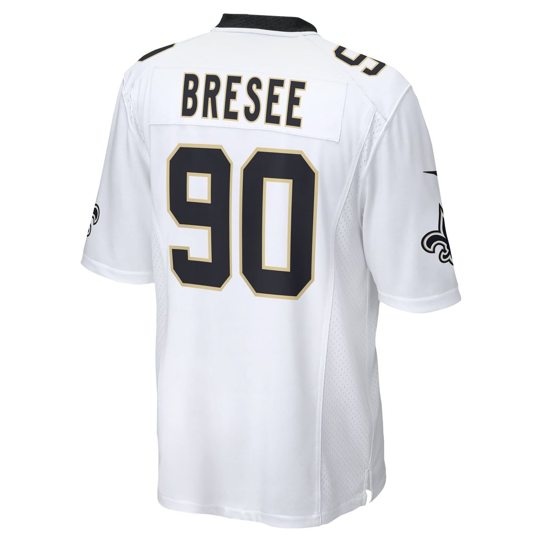 New Orleans Saints Bryan Bresee Nike White Game Jersey