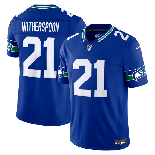 Seattle Seahawks Devon Witherspoon Nike Royal Alternate Vapor F.U.S.E. Stitched Limited Jersey