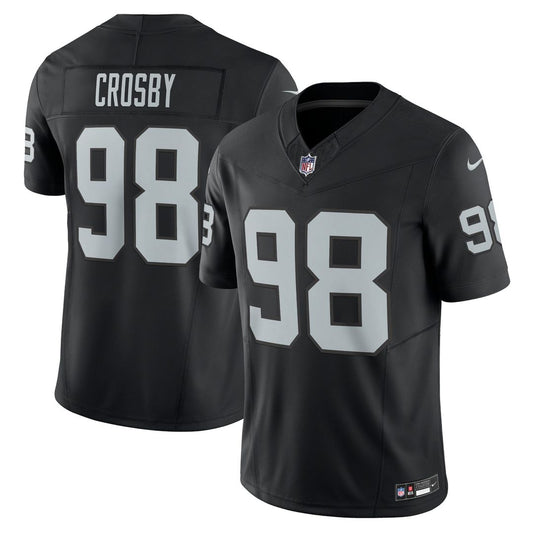 Las Vegas Raiders Maxx Crosby Nike Black Vapor F.U.S.E. Limited Jersey
