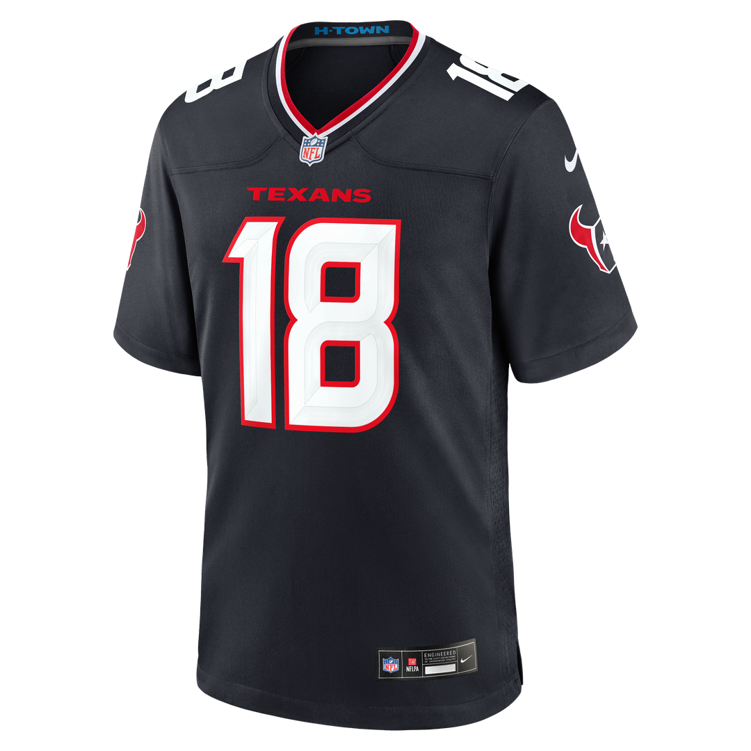 Houston Texans Graham Mertz Nike Navy Team Game Jersey