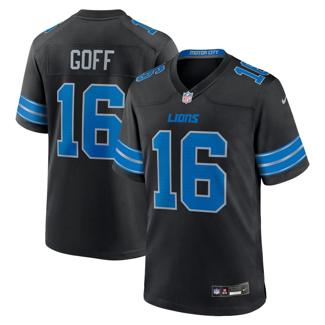 Detroit Lions Jared Goff Nike White Game Jersey