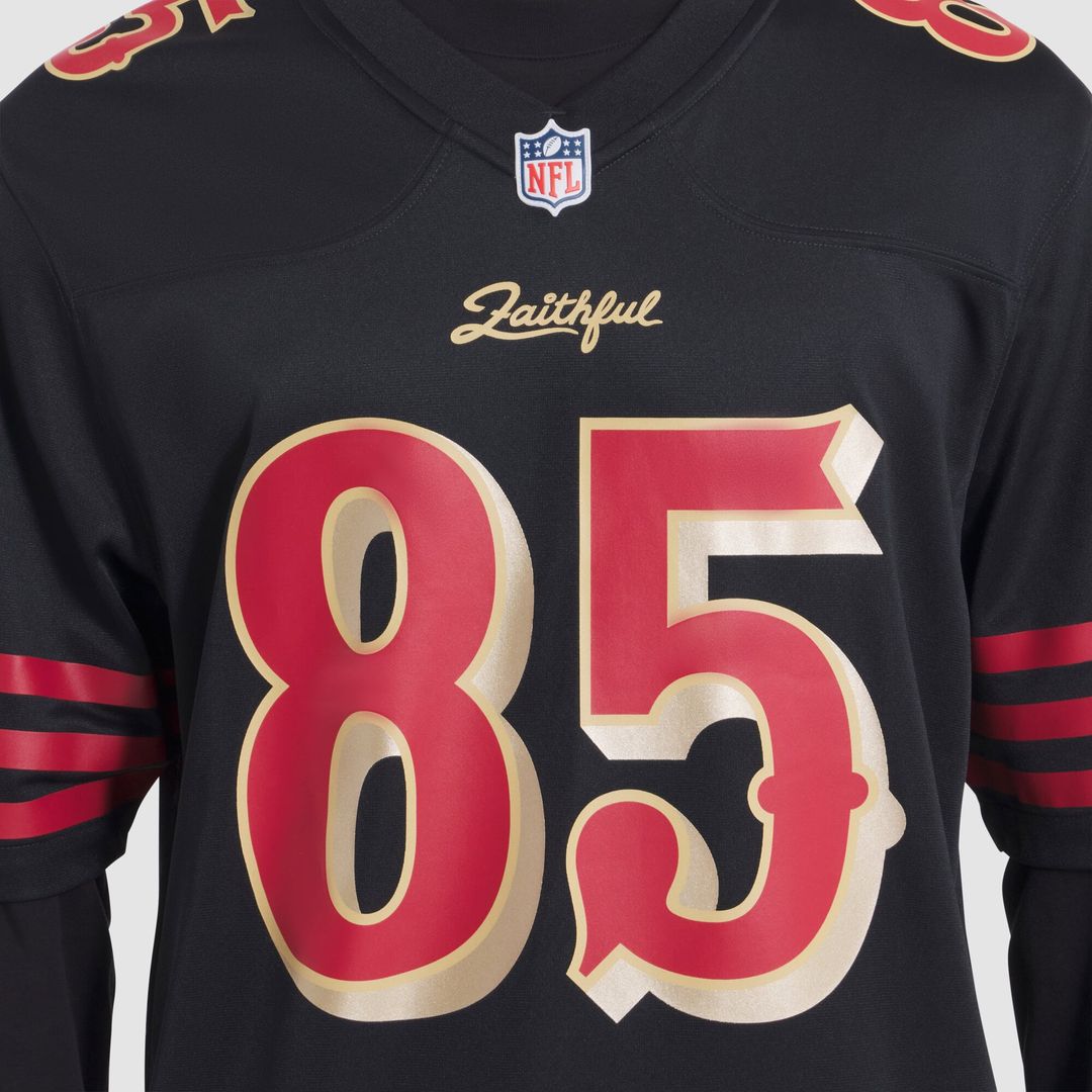 San Francisco 49ers George Kittle Nike Black Rivalries Collection Game Jersey
