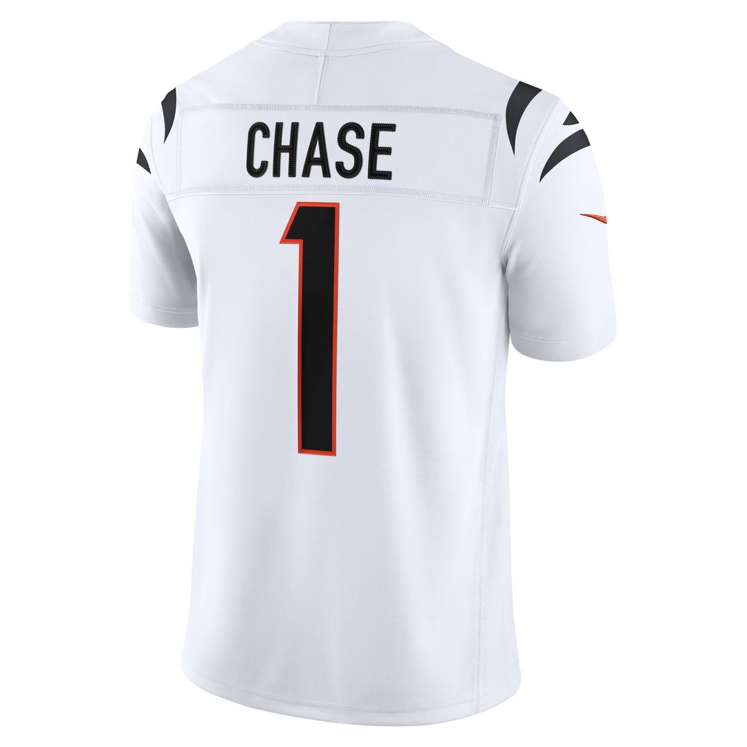 Cincinnati Bengals Ja'Marr Chase Nike Orange Alternate Vapor F.U.S.E. Stitched Limited Jersey