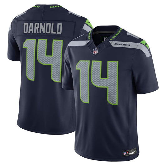 Seattle Seahawks Sam Darnold Nike College Navy Team Vapor F.U.S.E. Stitched Limited Jersey
