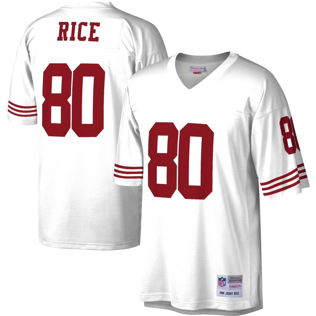 San Francisco 49ers Jerry Rice Mitchell & Ness Scarlet Legacy Replica Jersey