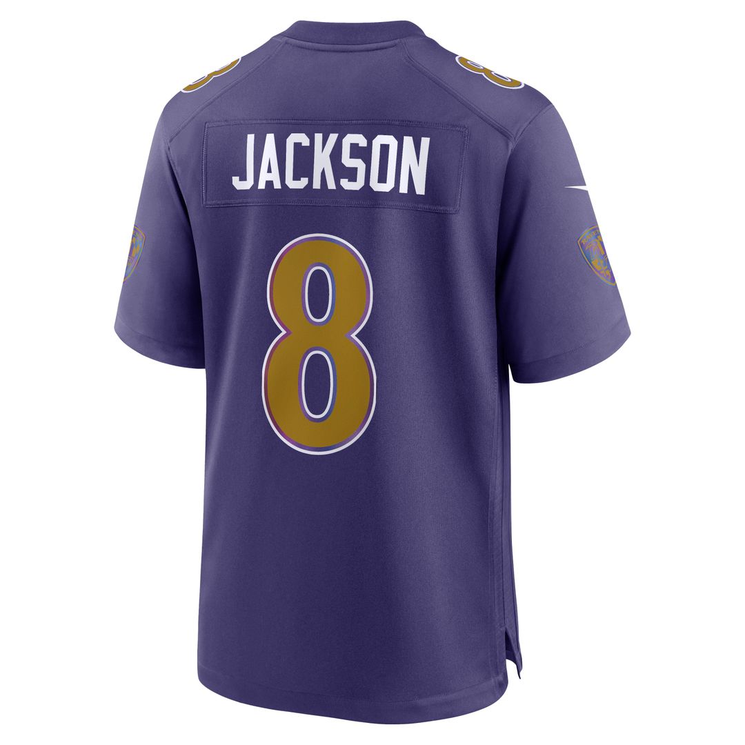 Baltimore Ravens Lamar Jackson Nike White Game Jersey