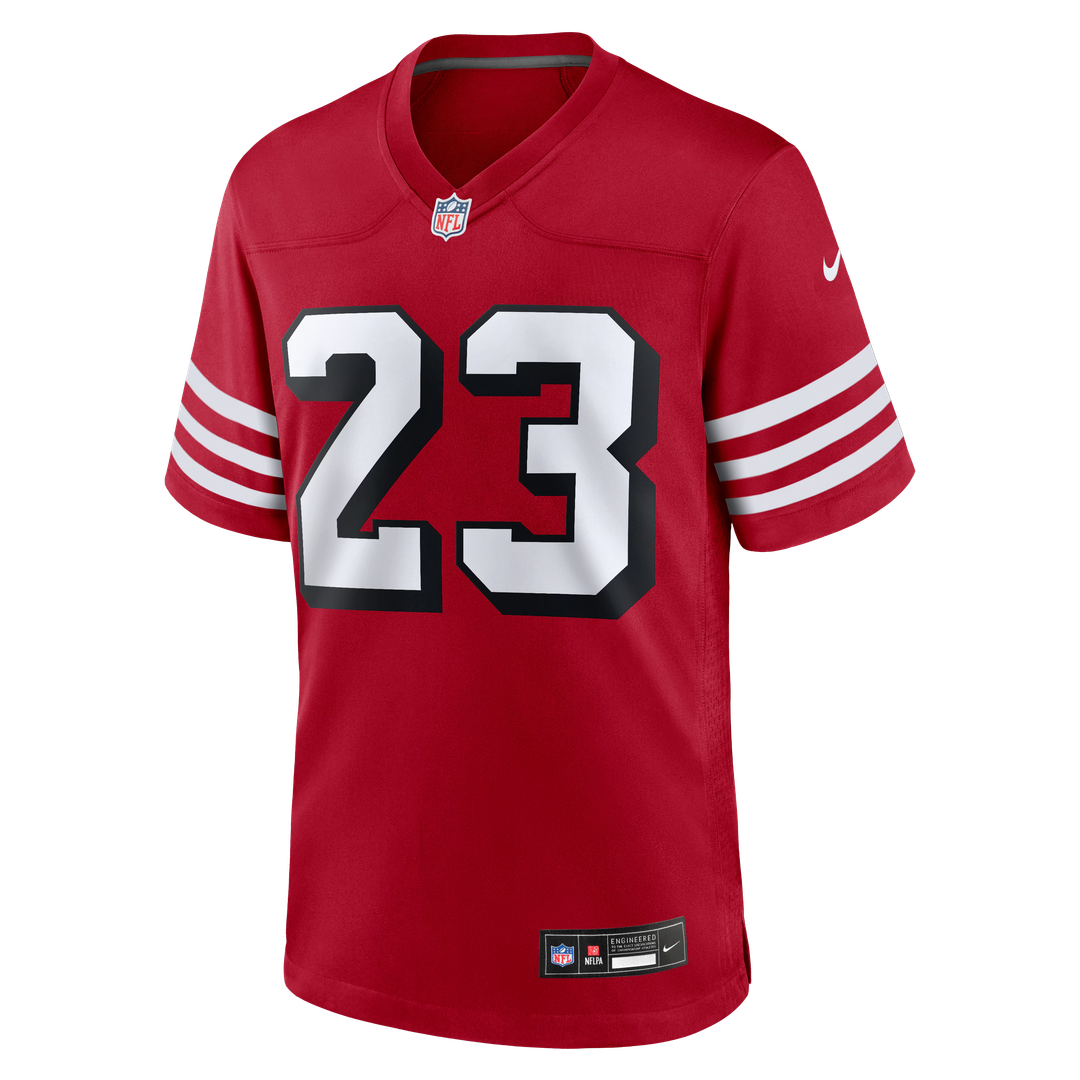 San Francisco 49ers Christian McCaffrey Nike Scarlet Alternate Game Player Jersey