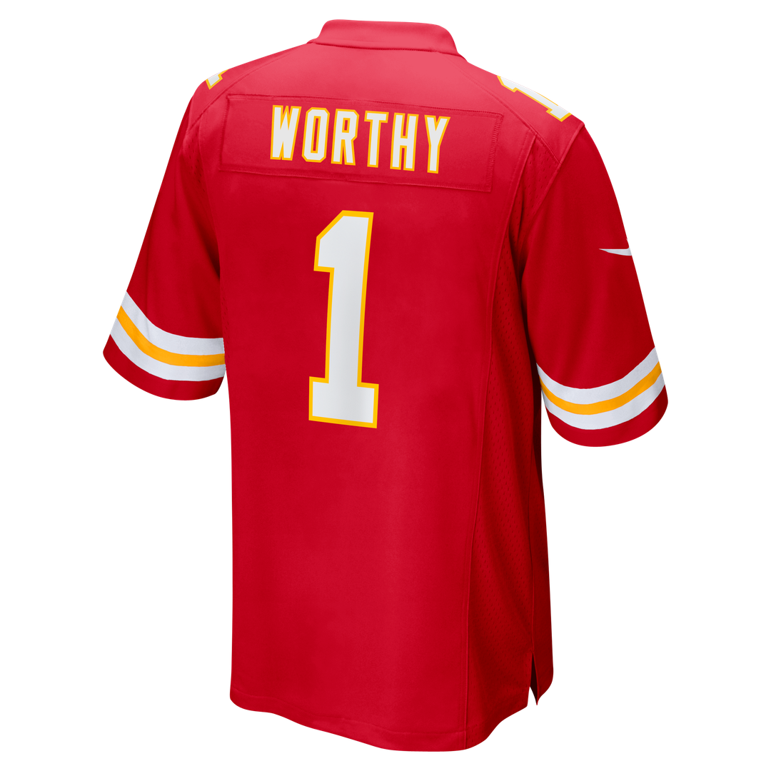 Kansas City Chiefs Xavier Worthy Nike Red Player Game Jersey