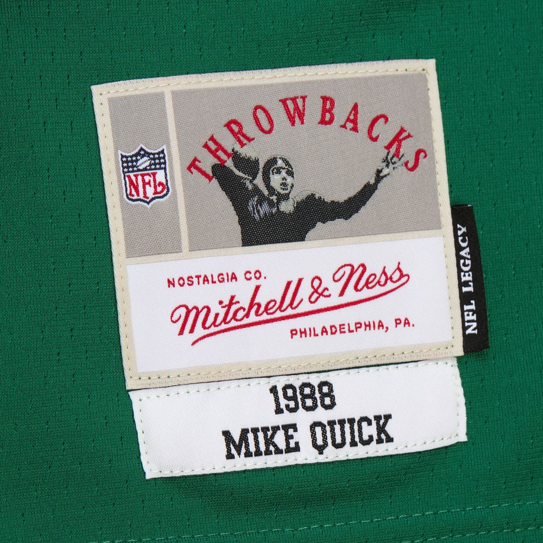 Philadelphia Eagles Mike Quick Mitchell & Ness Kelly Green Legacy Replica Jersey