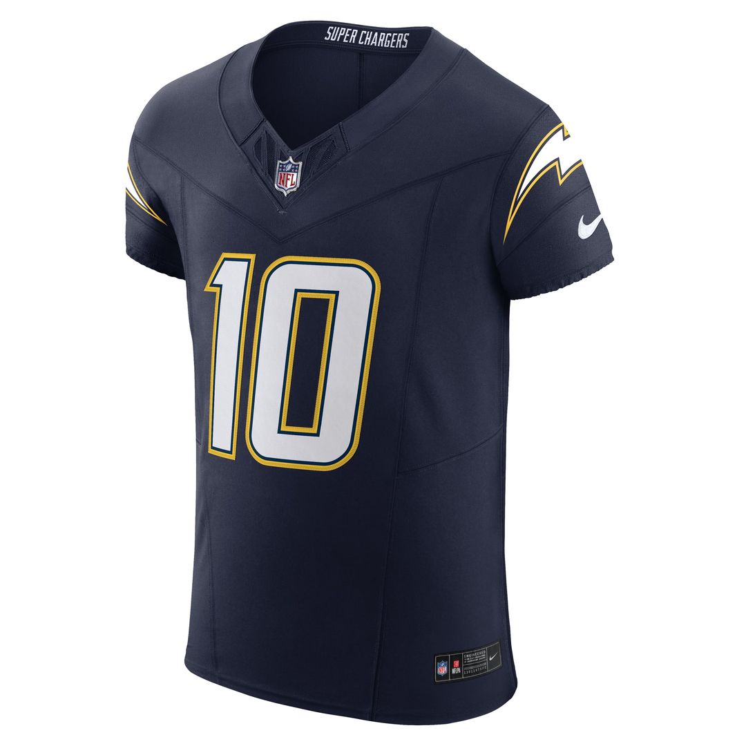 Los Angeles Chargers Justin Herbert Nike Gold Alternate Vapor F.U.S.E. Elite Jersey