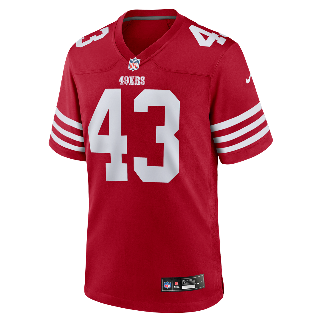 San Francisco 49ers Eric Kendricks Nike Scarlet Team Game Jersey